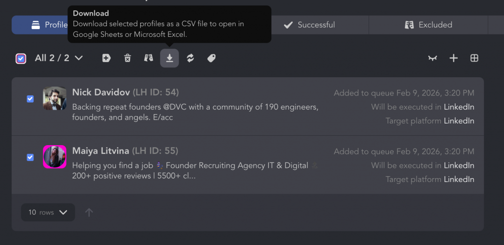 download contacts page linked helper