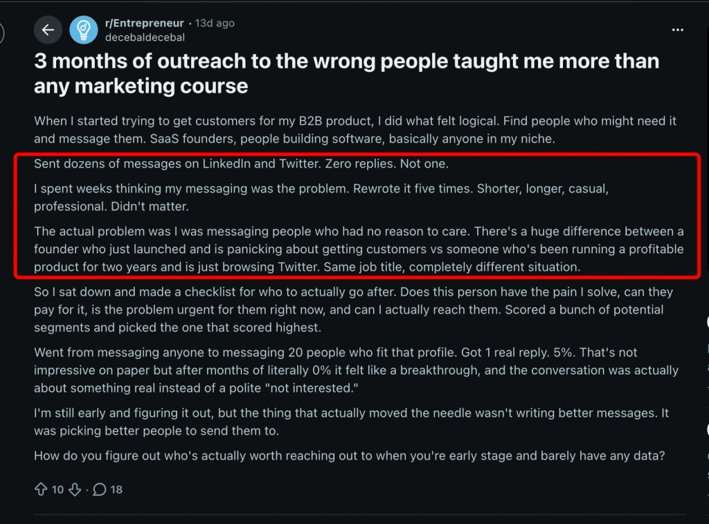 messages on linkedin and twitterreview reddit 