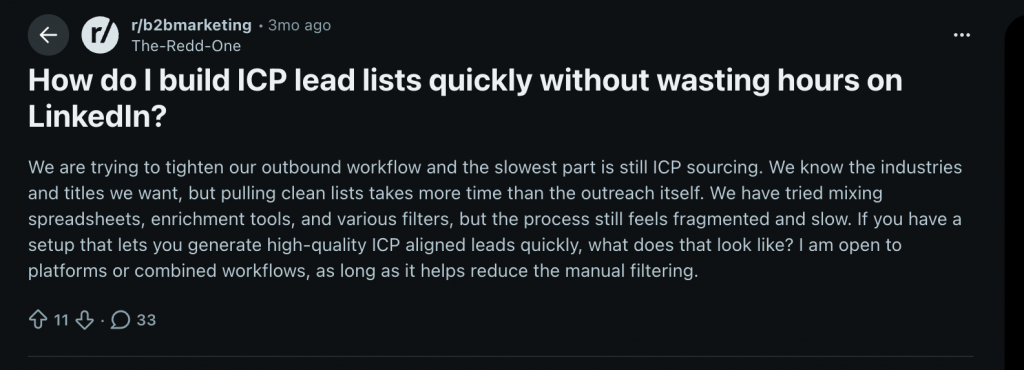 reddit Building Your ICP-Based Lead Scoring Model
