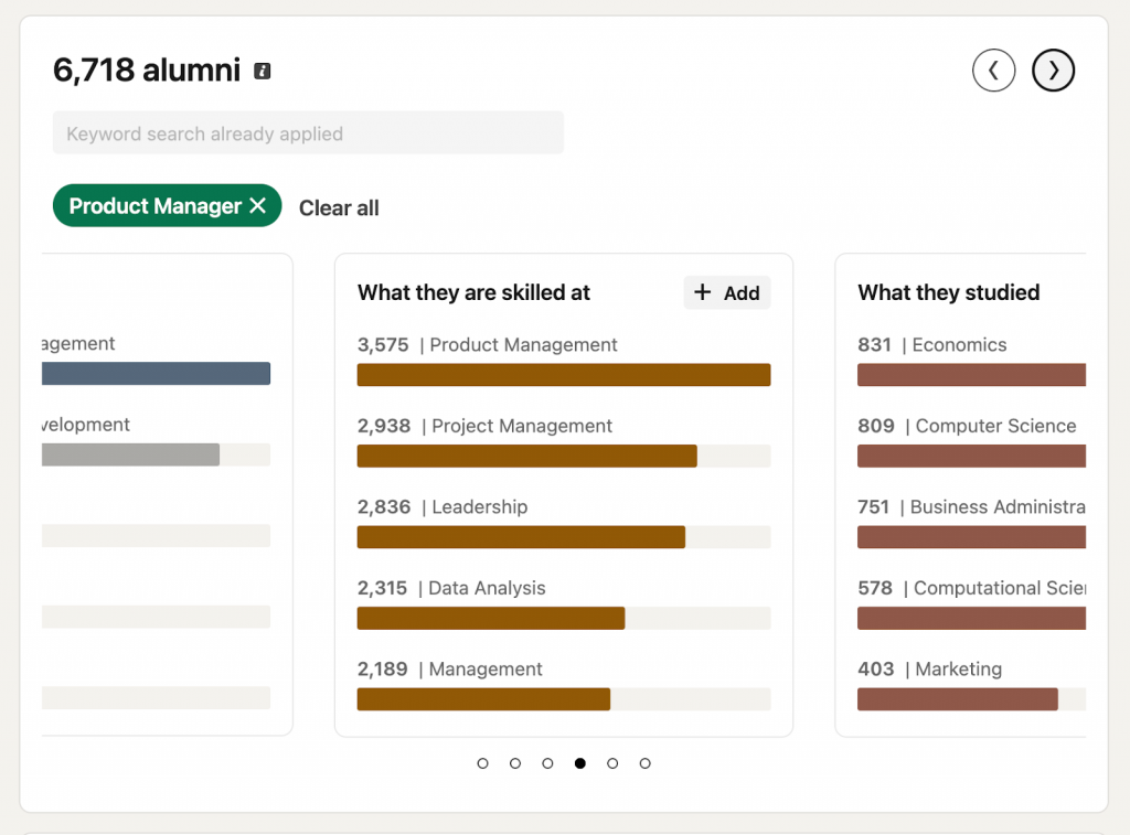 alumni skills access the LinkedIn Alumni Tool