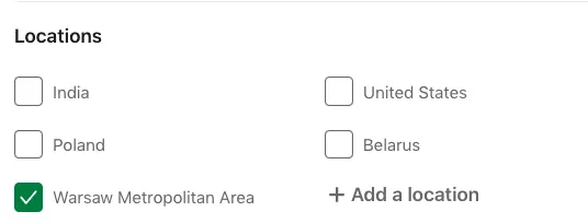 Profile für die Kontaktaufnahme auf LinkedIn nach Standort erfassen