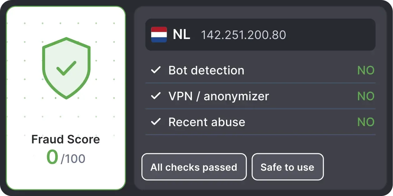 Built-in Proxy Quality Check