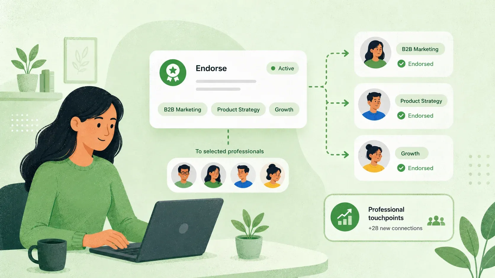 Build Professional Touchpoints with Automatic Endorsements