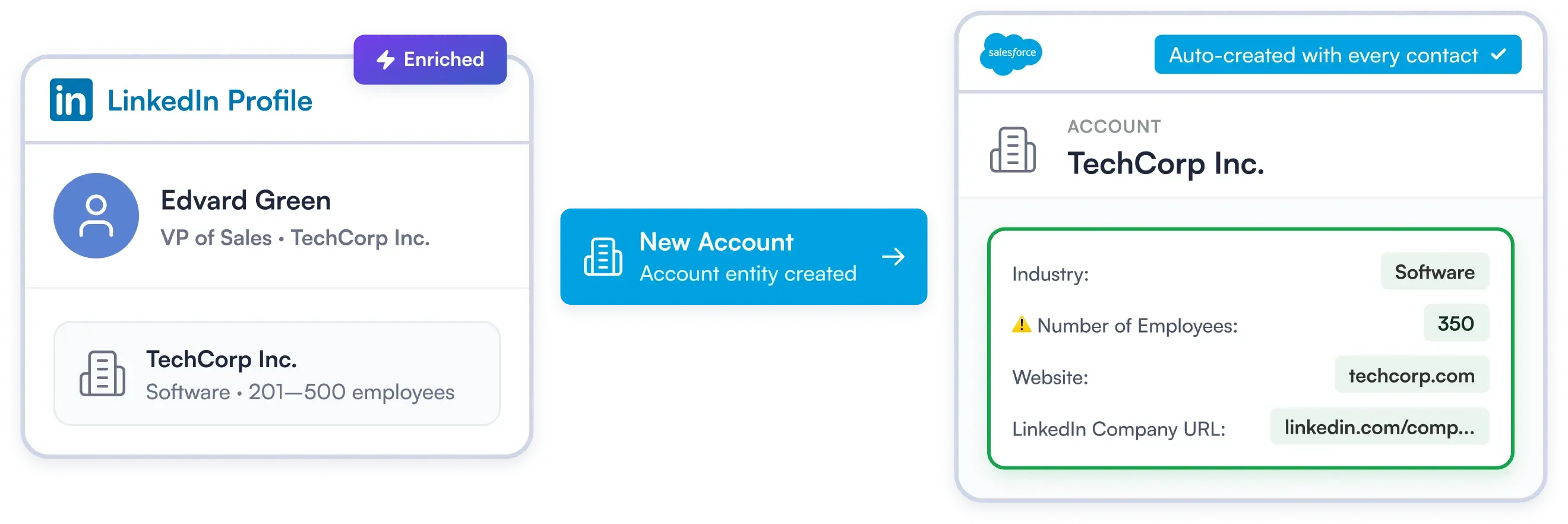 Automated Account-Level Enrichment for Salesforce