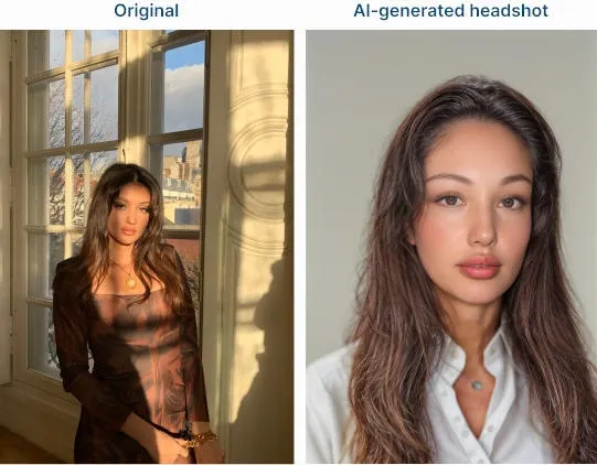 AI-LinkedIn-Porträtfotos – Ergebnisse von Headshot Pro