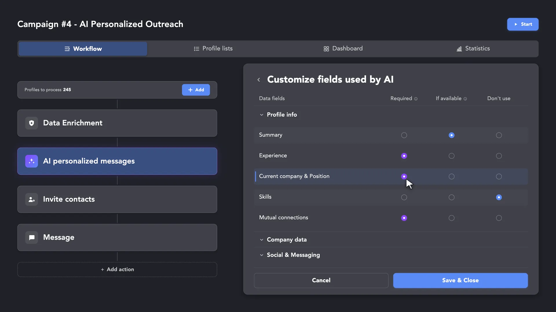 AI Profile Analyzer 
