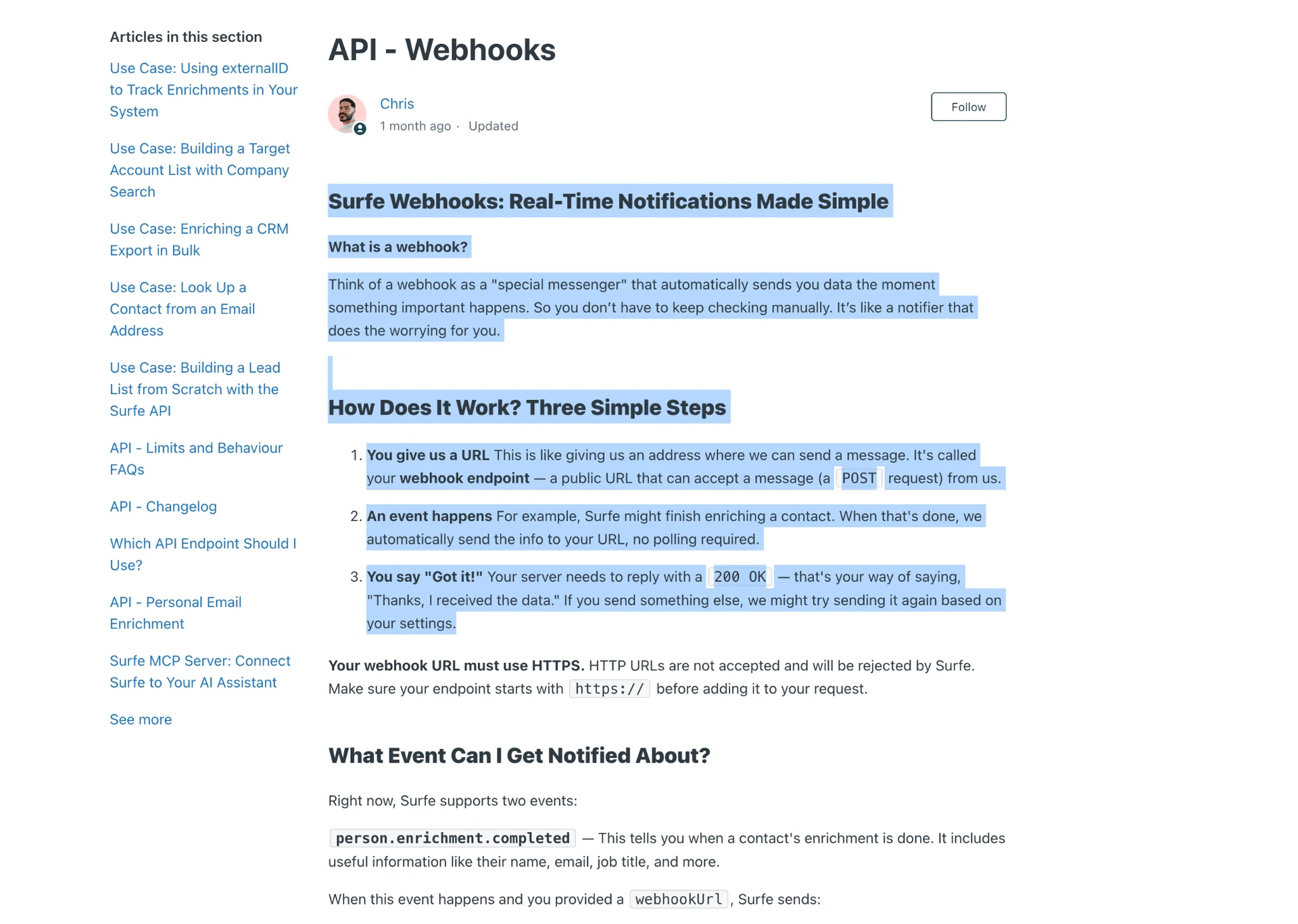 API, webhooks, solicitudes masivas y cuotas compartidas por el equipo
