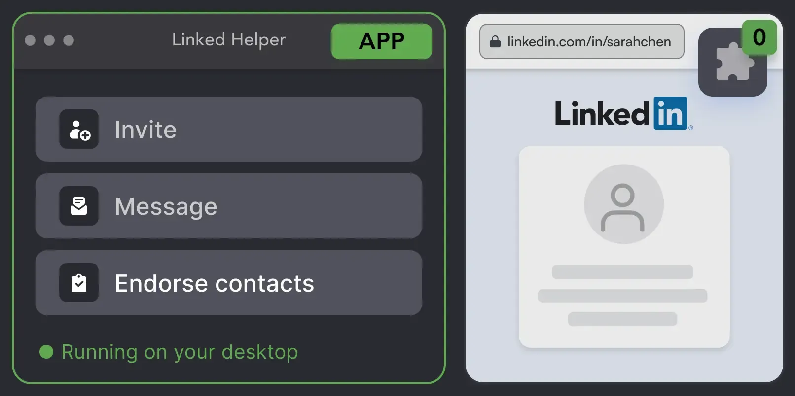 Desktop App, Not an Extension