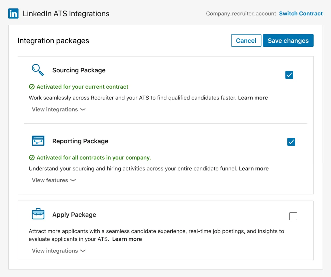 Ats Linkedin Integration