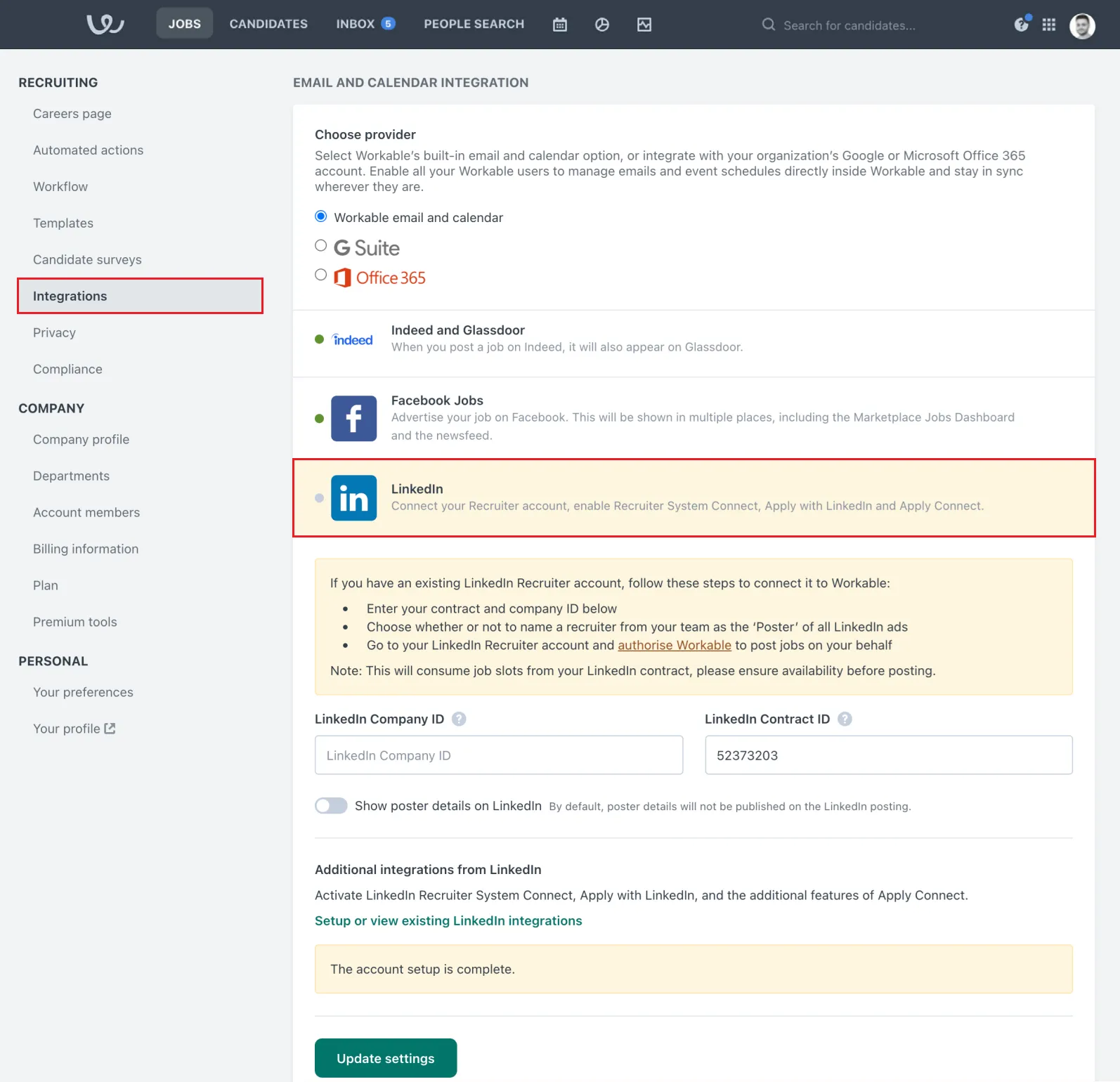 Ats LinkedIn Integration