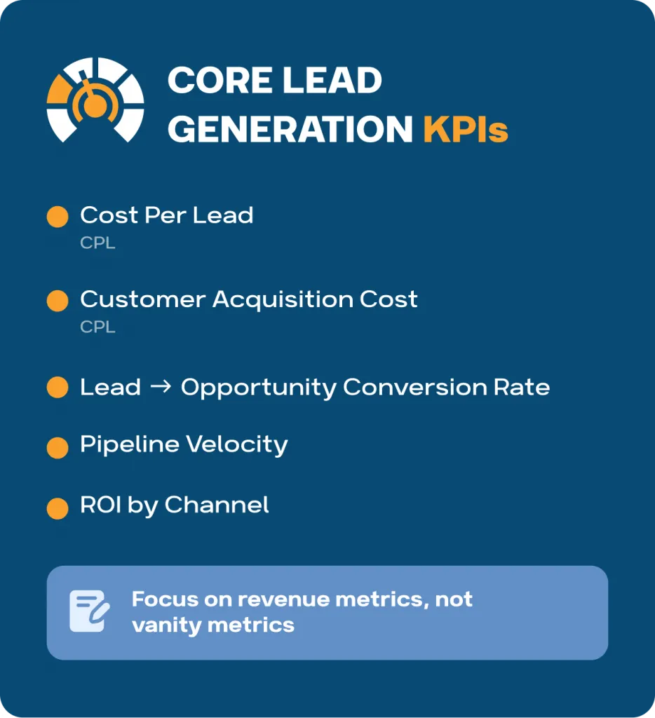 zentrale KPIs der Leadgenerierung