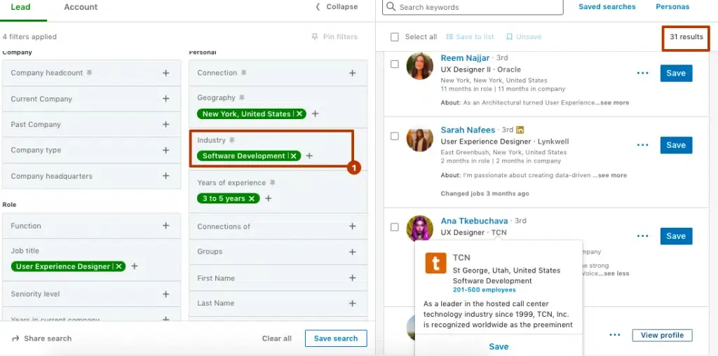 Präzise Ansprache von Leads mit Sales Navigator für eine B2B-Vertriebsstrategie
