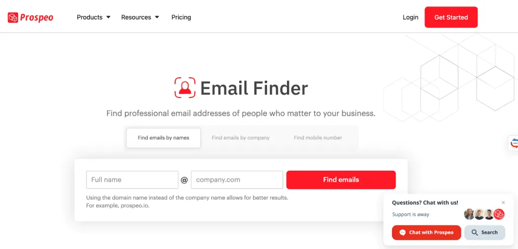 Prospeo findet E-Mail-Adressen über LinkedIn
