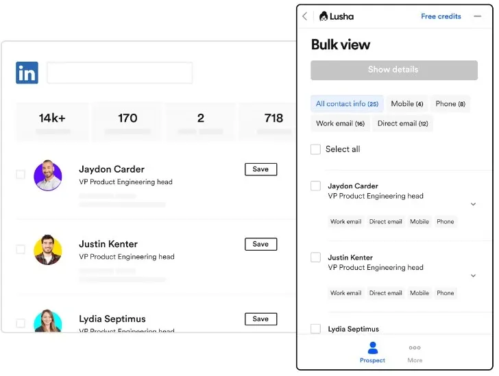 LinkedIn-E-Mail-Adressen mit Lusha finden