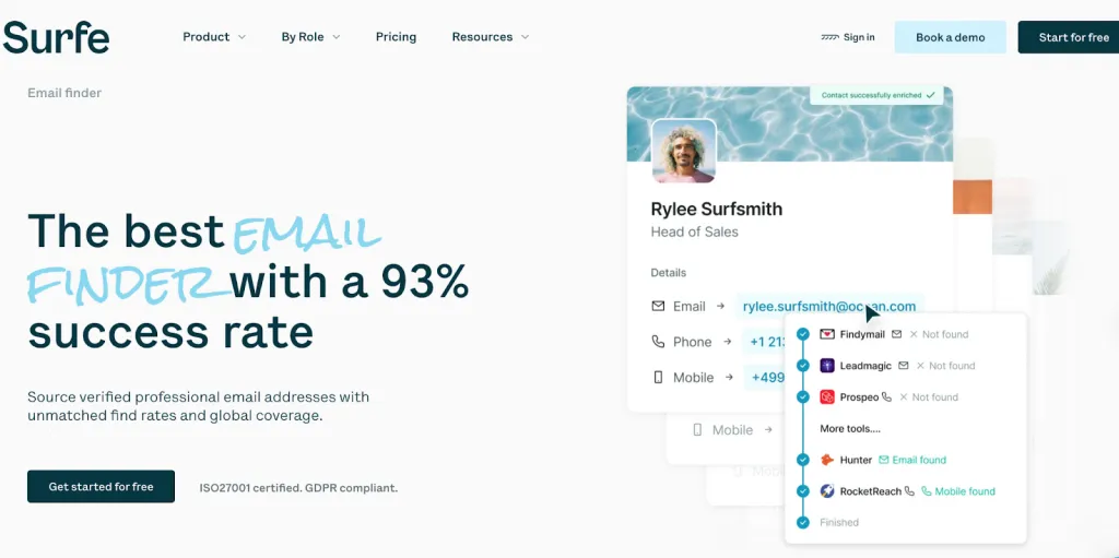 E-Mail-Adressen mit Surfe aus LinkedIn extrahieren