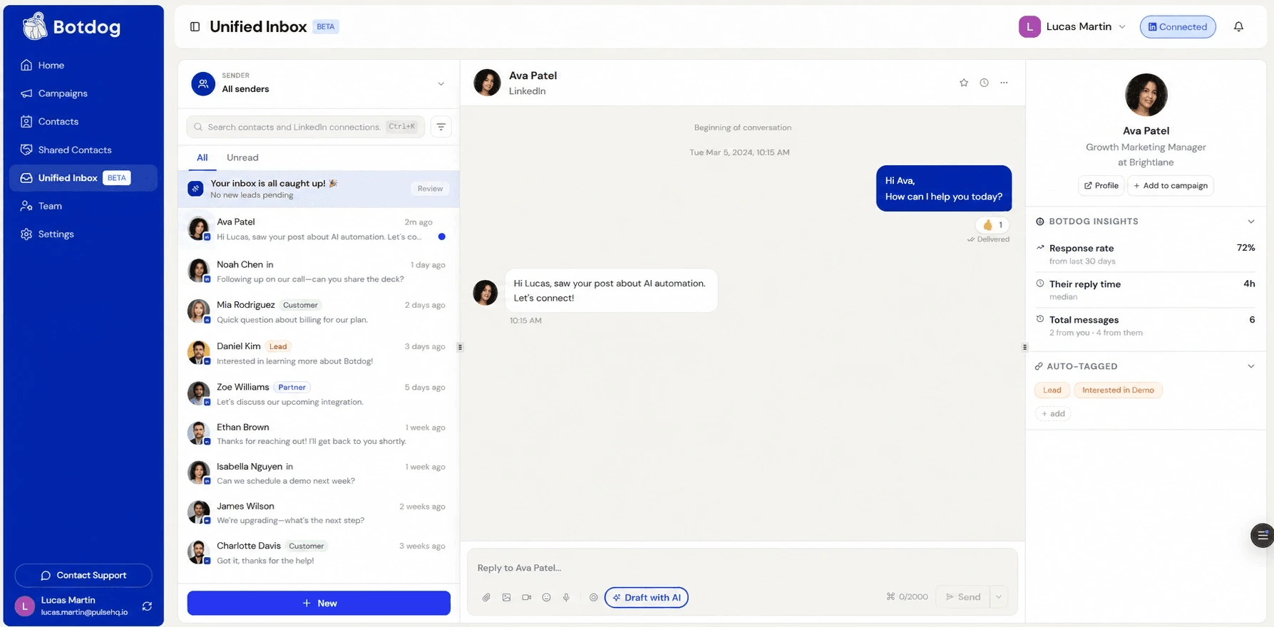 Botdog's Automation & Campaign Engine