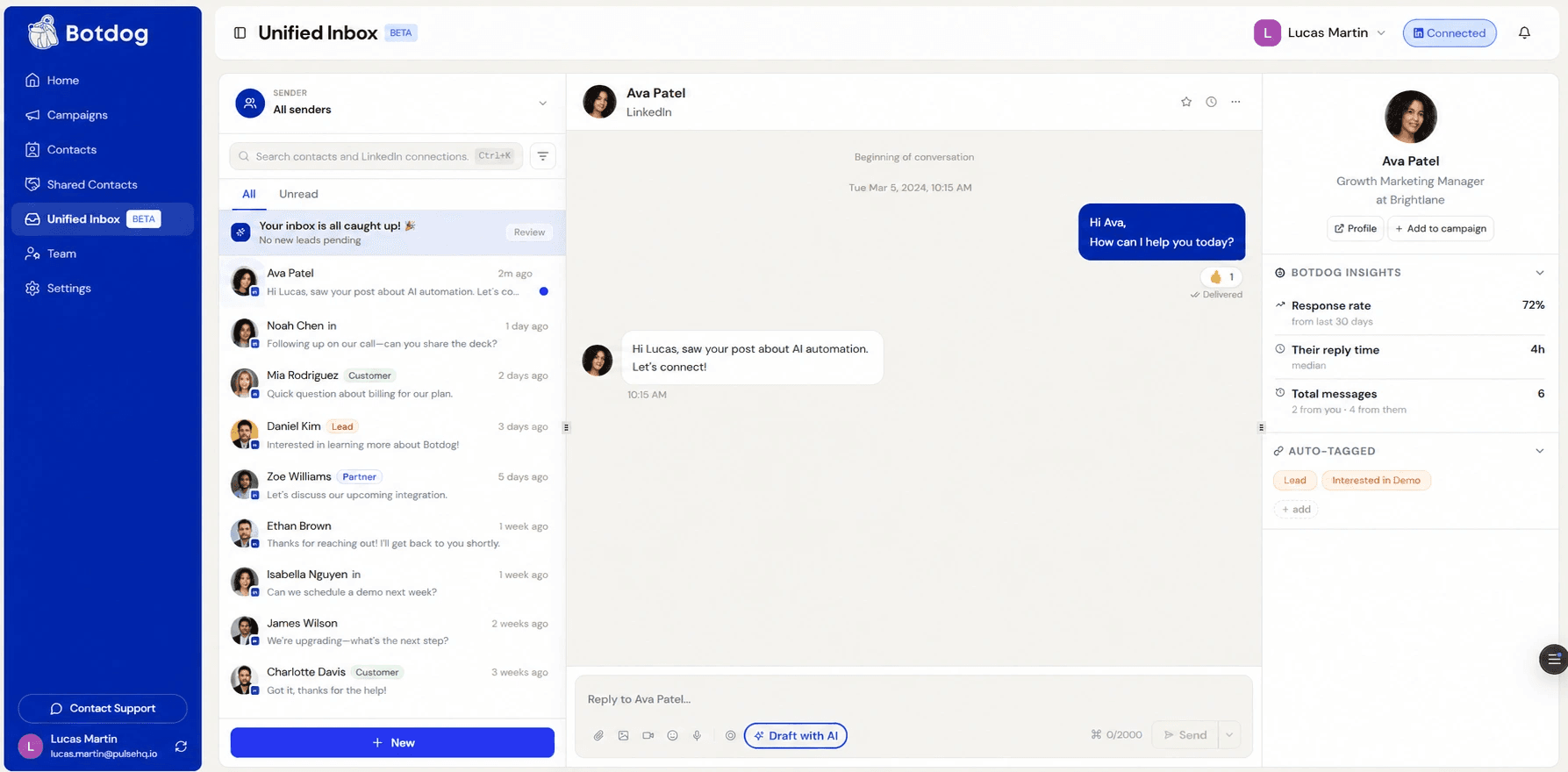Botdog's Automation & Campaign Engine
