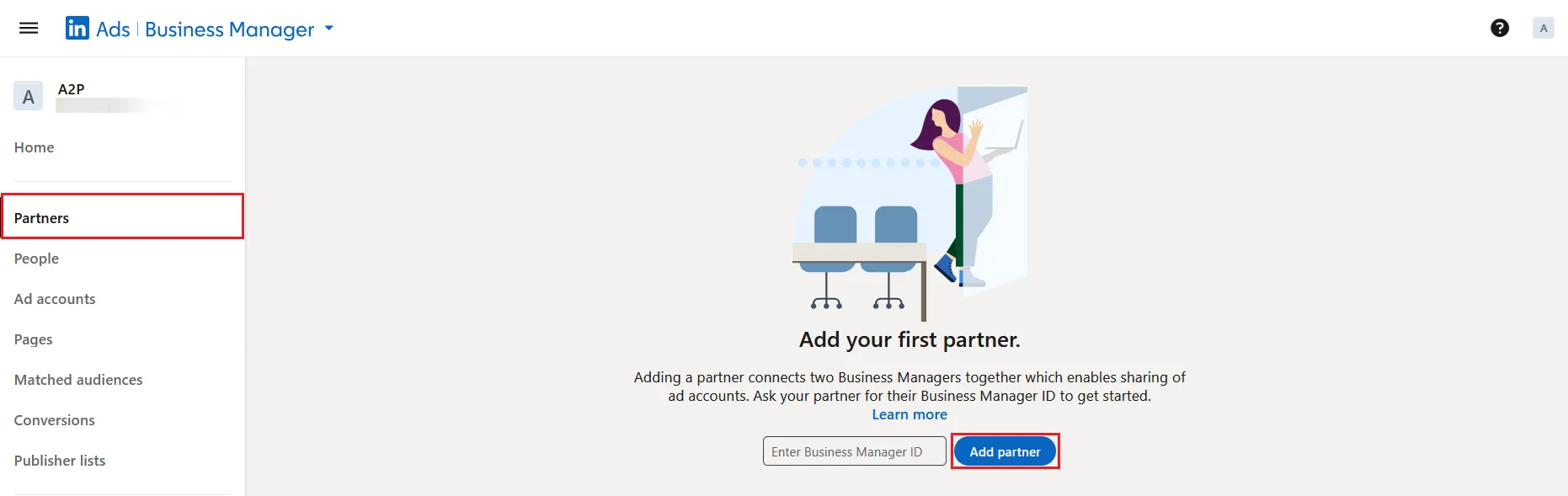 Business Manager B2B Partners Section