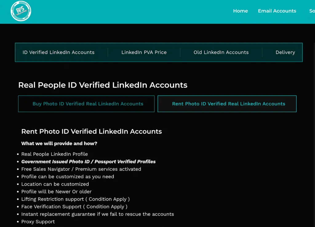 Ältere LinkedIn-Konten kaufen – BulkPVAShopz