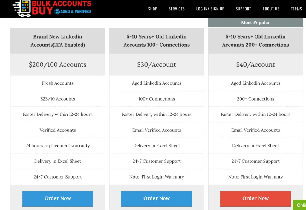 LinkedIn-Kontakte günstig kaufen – Bulk Accounts Buy