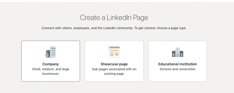 Configuración de una página de empresa en LinkedIn
