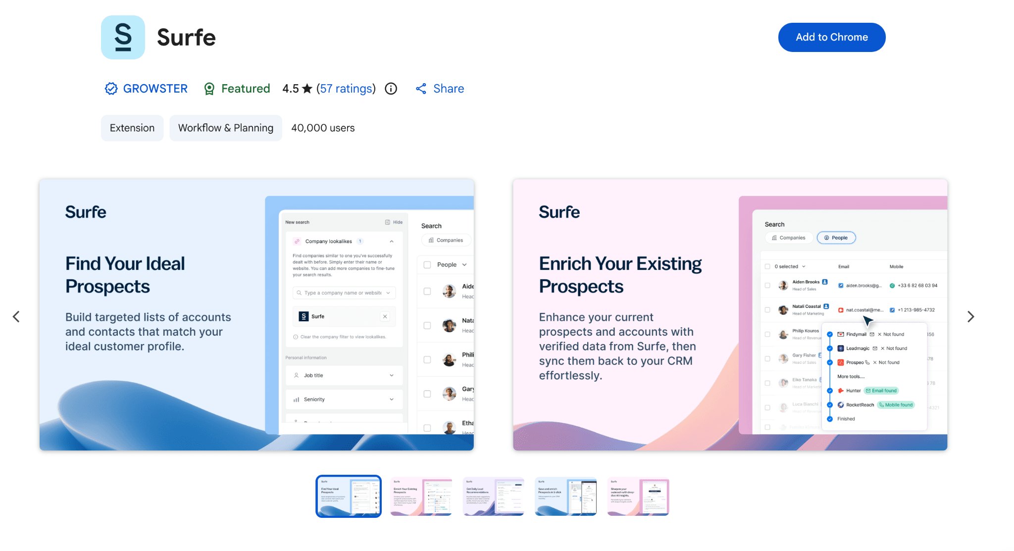 Chrome-Seitenpanel, lokales Auslesen von LinkedIn und Übertragung von Sitzungsdaten in die Cloud
