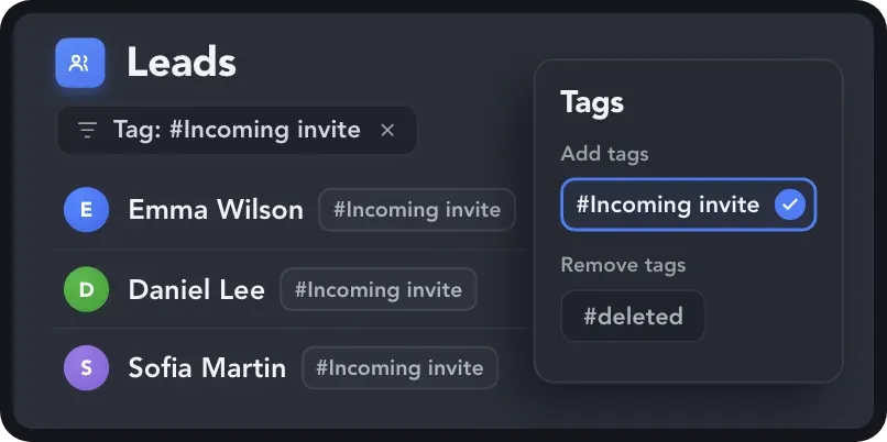 Organize Leads Across Workflows