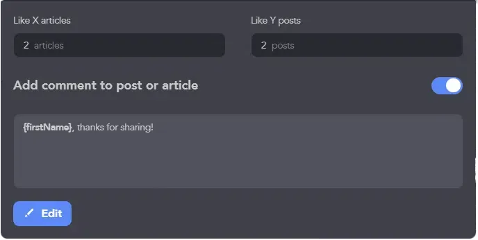 Beiträge und Artikel mit Linked Helper als Dripify-Alternative mit „Gefällt mir“-Reaktionen versehen