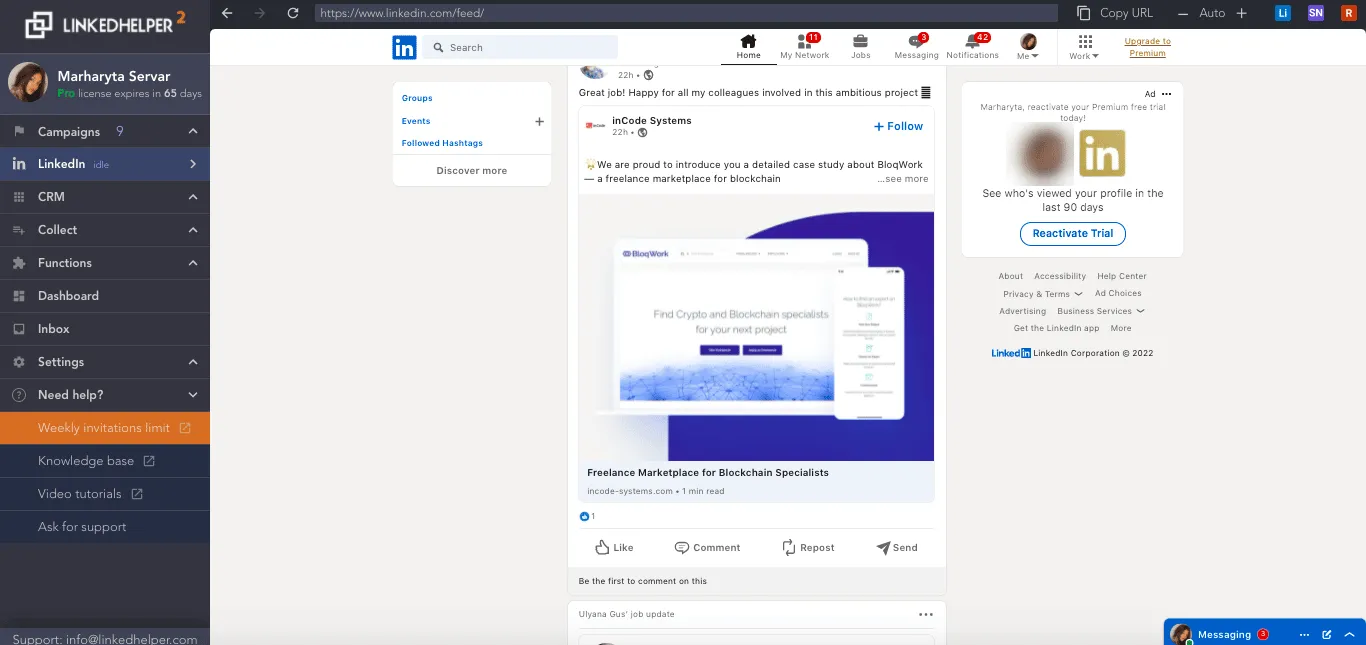 Seguridad de LinkedIn