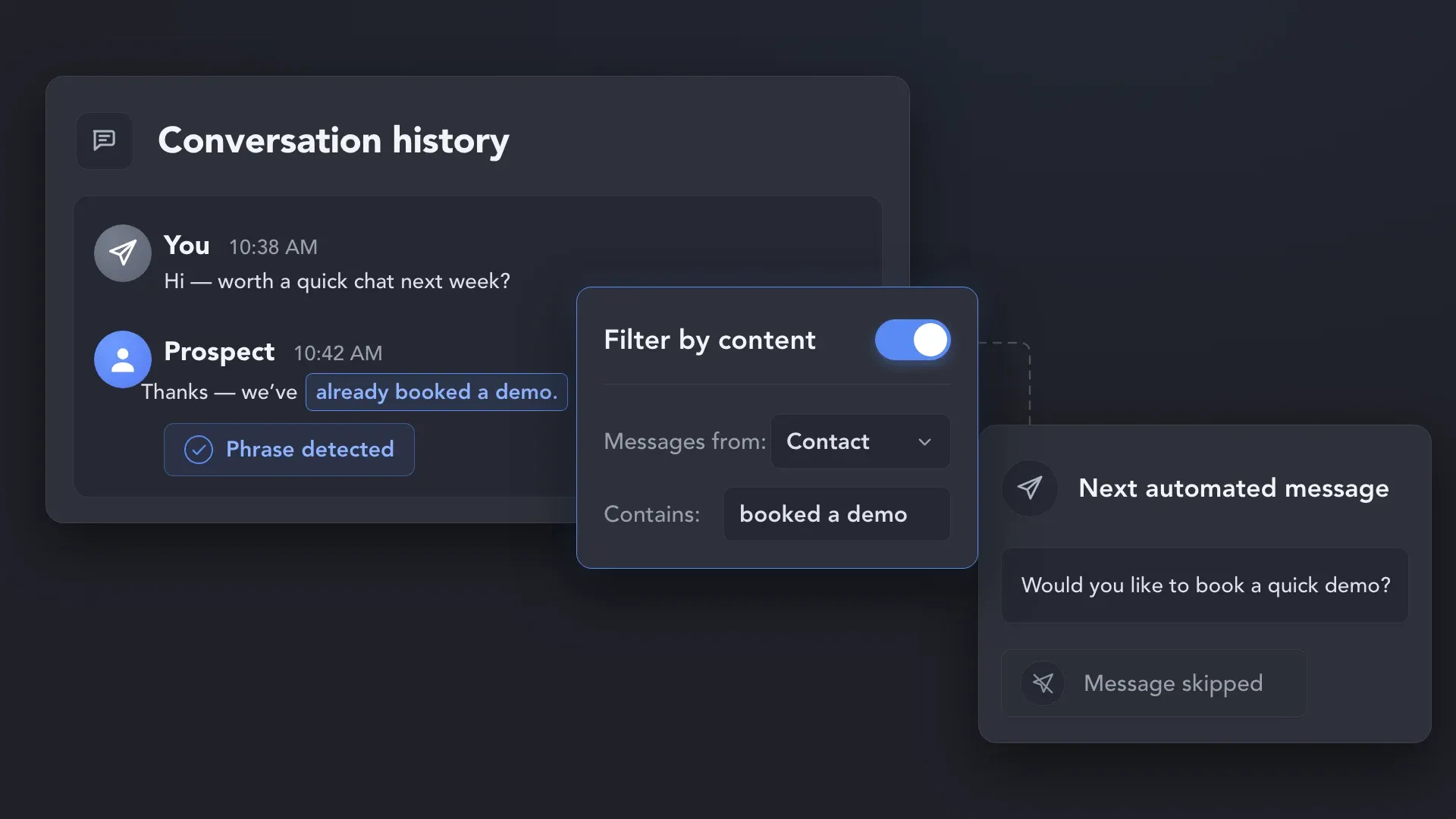 Send the Next Message Only When It Still Fits