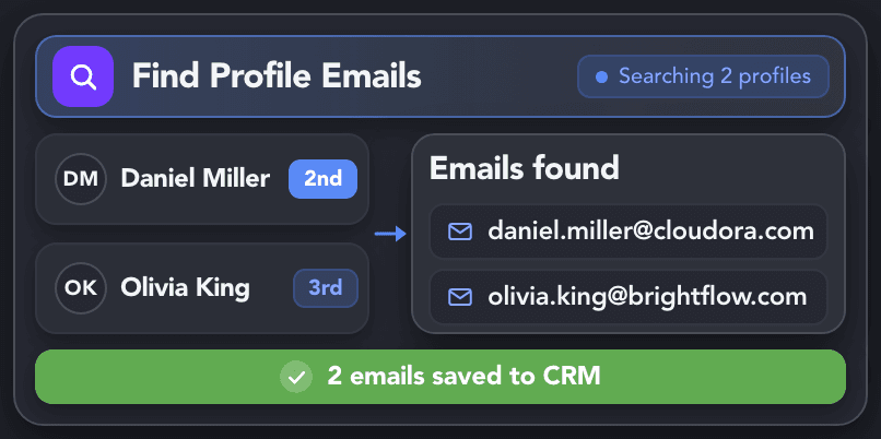 Find Emails Across All Connection Levels
