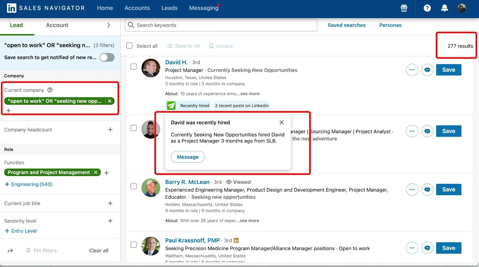 Filtros do Sales Navigator para utilizar o LinkedIn para conseguir clientes