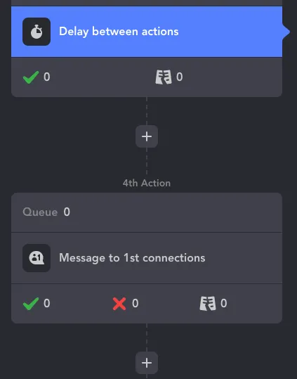 mensaje de Linked Helper para contactos de 1.er grado destinado a impulsar una página de evento de LinkedIn