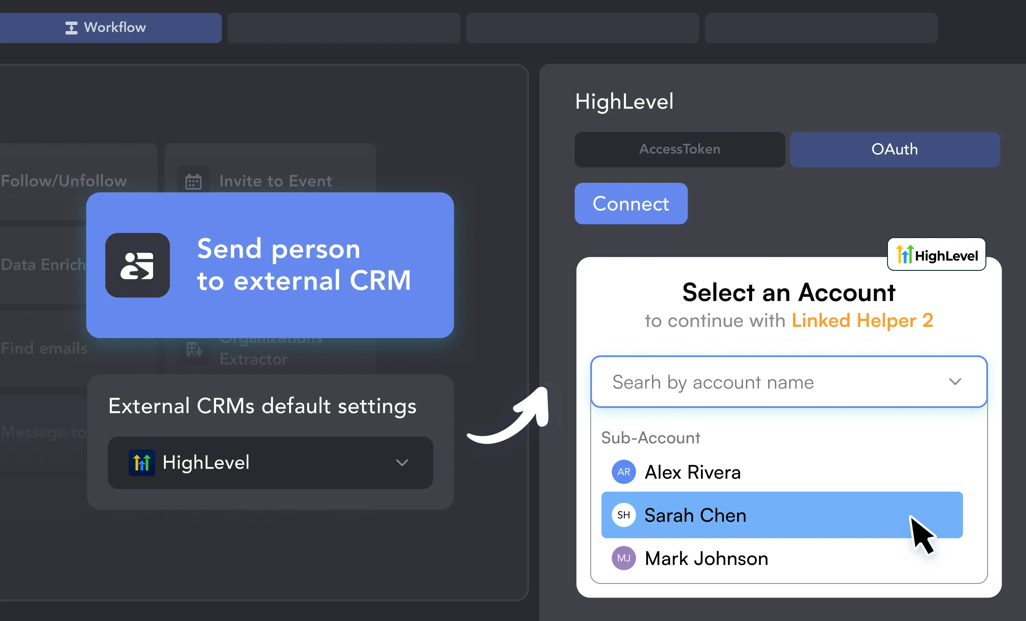 1. Connect via OAuth