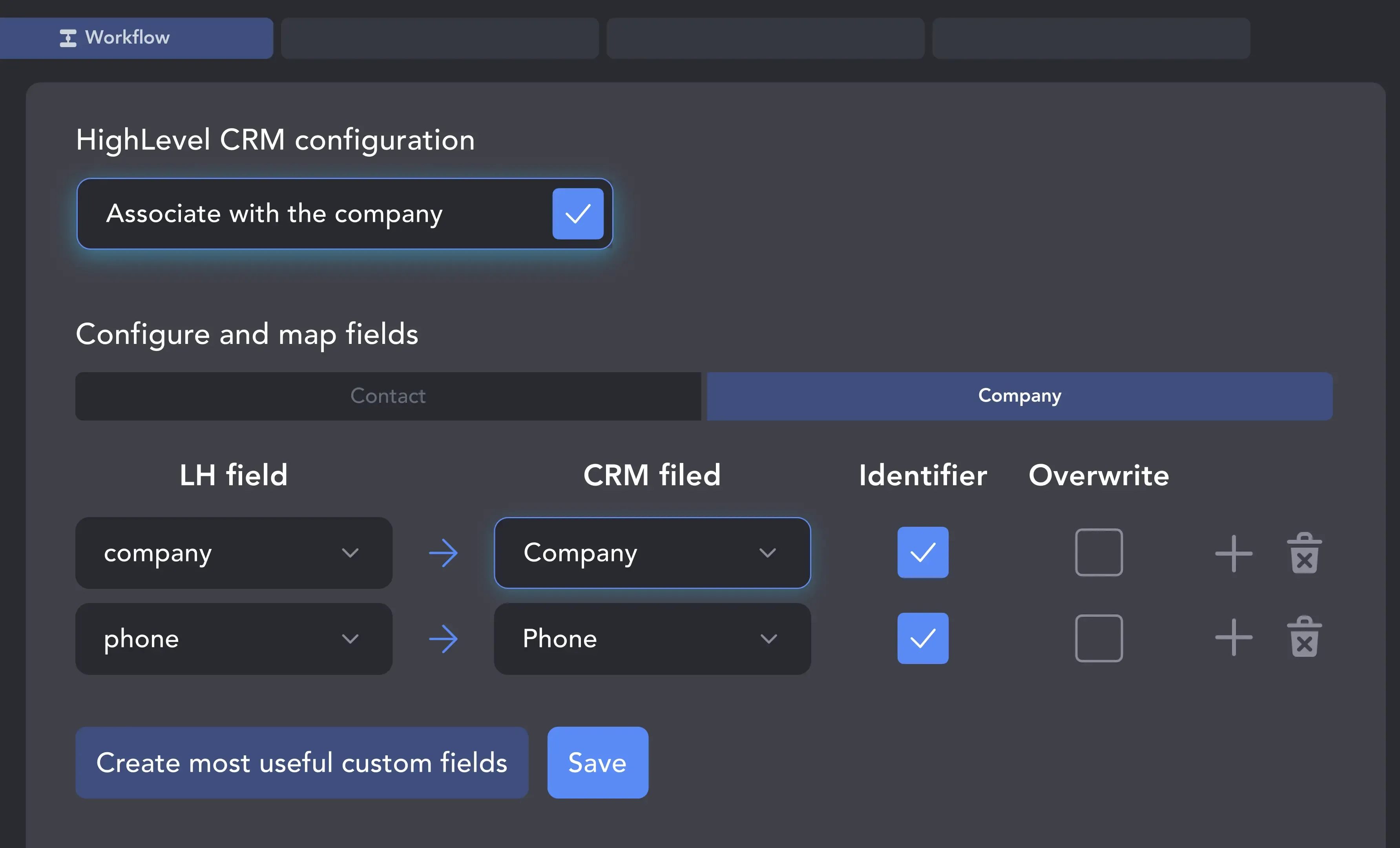 2. Map Fields and Identifiers