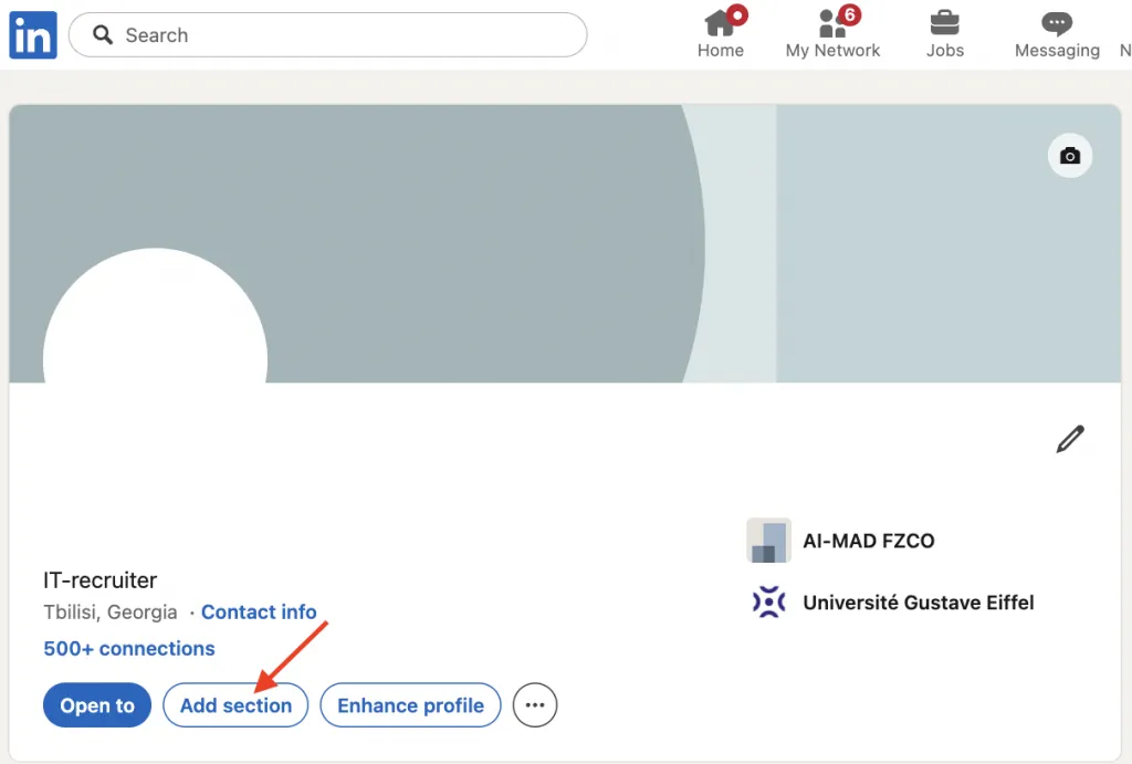 Cómo añadir una nueva sección a su perfil de LinkedIn