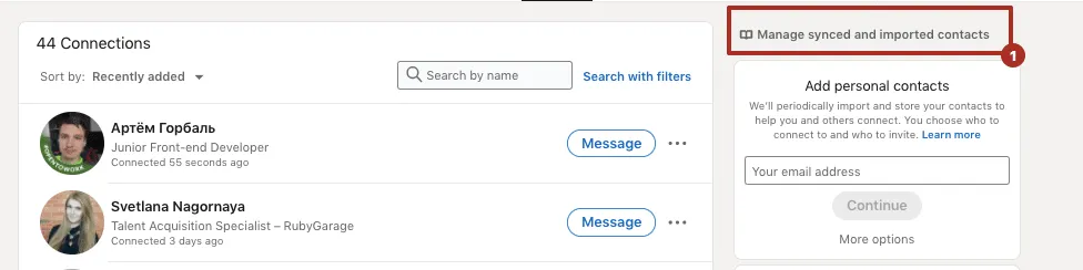 So laden Sie Ihre LinkedIn-Kontakte herunter