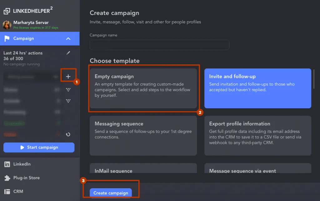 Kampagne für die Automatisierung mit ChatGPT und Linked Helper erstellen