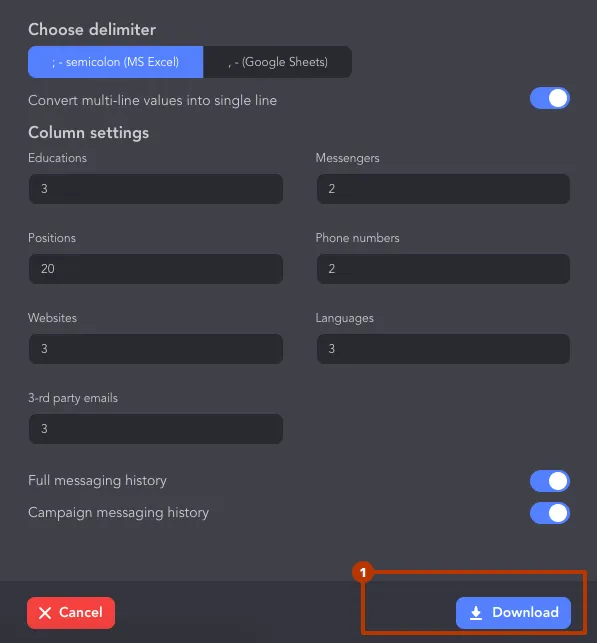 CSV-Datei bei der Automatisierung mit ChatGPT herunterladen