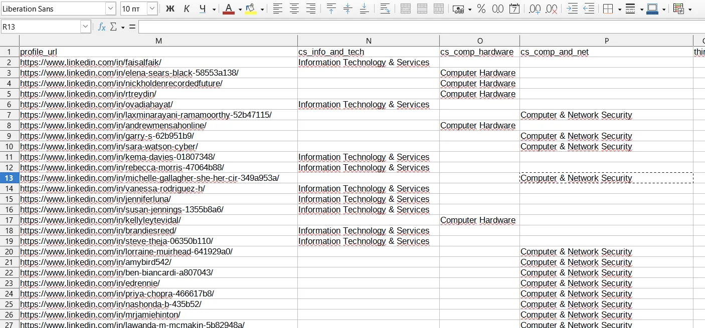 Excel-Datei mit Leads und Variablen