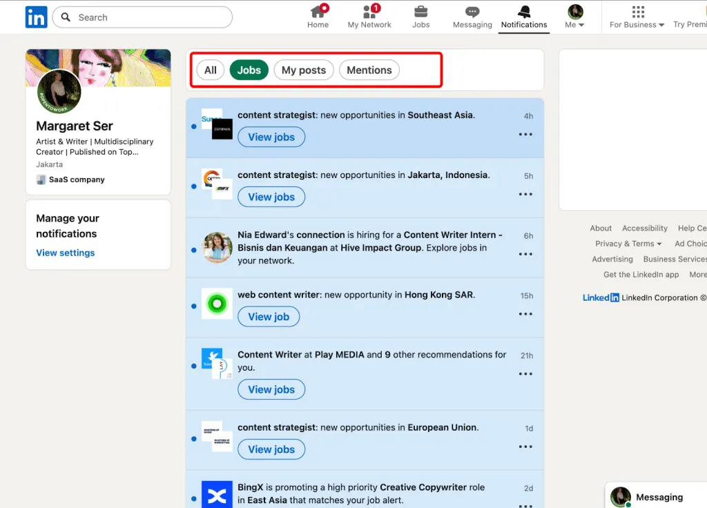 Beispiel für Vernetzungsfunktionen von LinkedIn im Vergleich zu Indeed