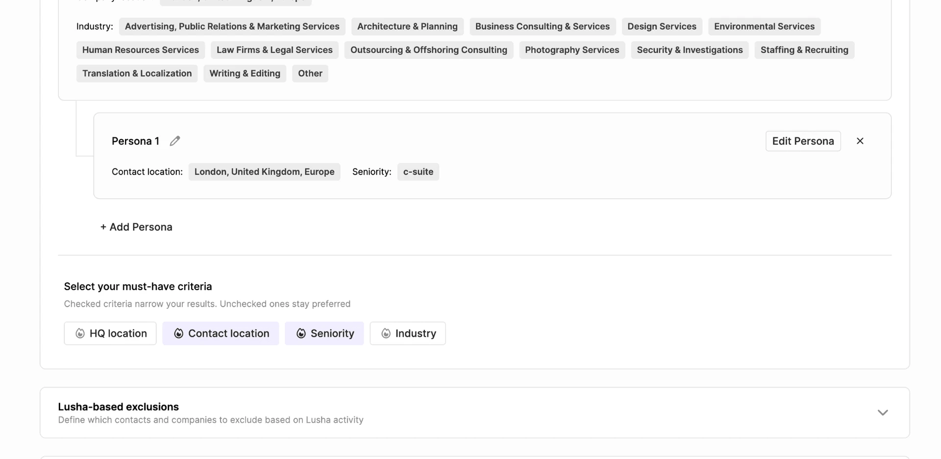 Segmentación de leads, creación de listas e ICP