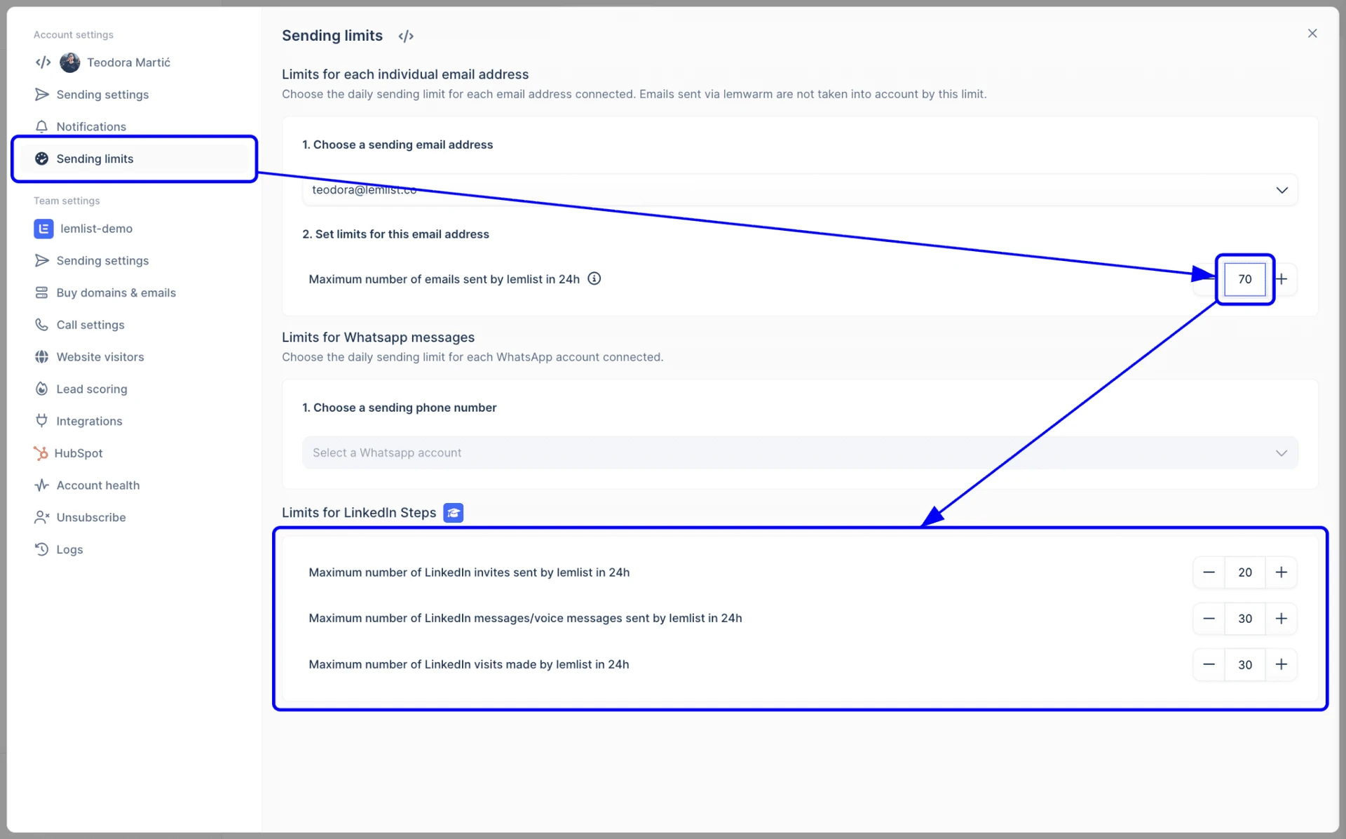 Automatisation et gestion des campagnes dans Lemlist