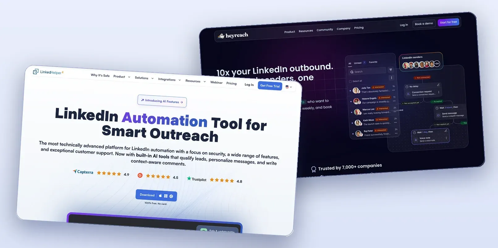 Linked Helper vs HeyReach in 2026: Price, Safety and Features Compared