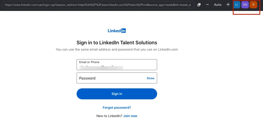 Dans Linked Helper, vous pouvez passer d’un abonnement à l’autre directement dans la fenêtre de l’application.