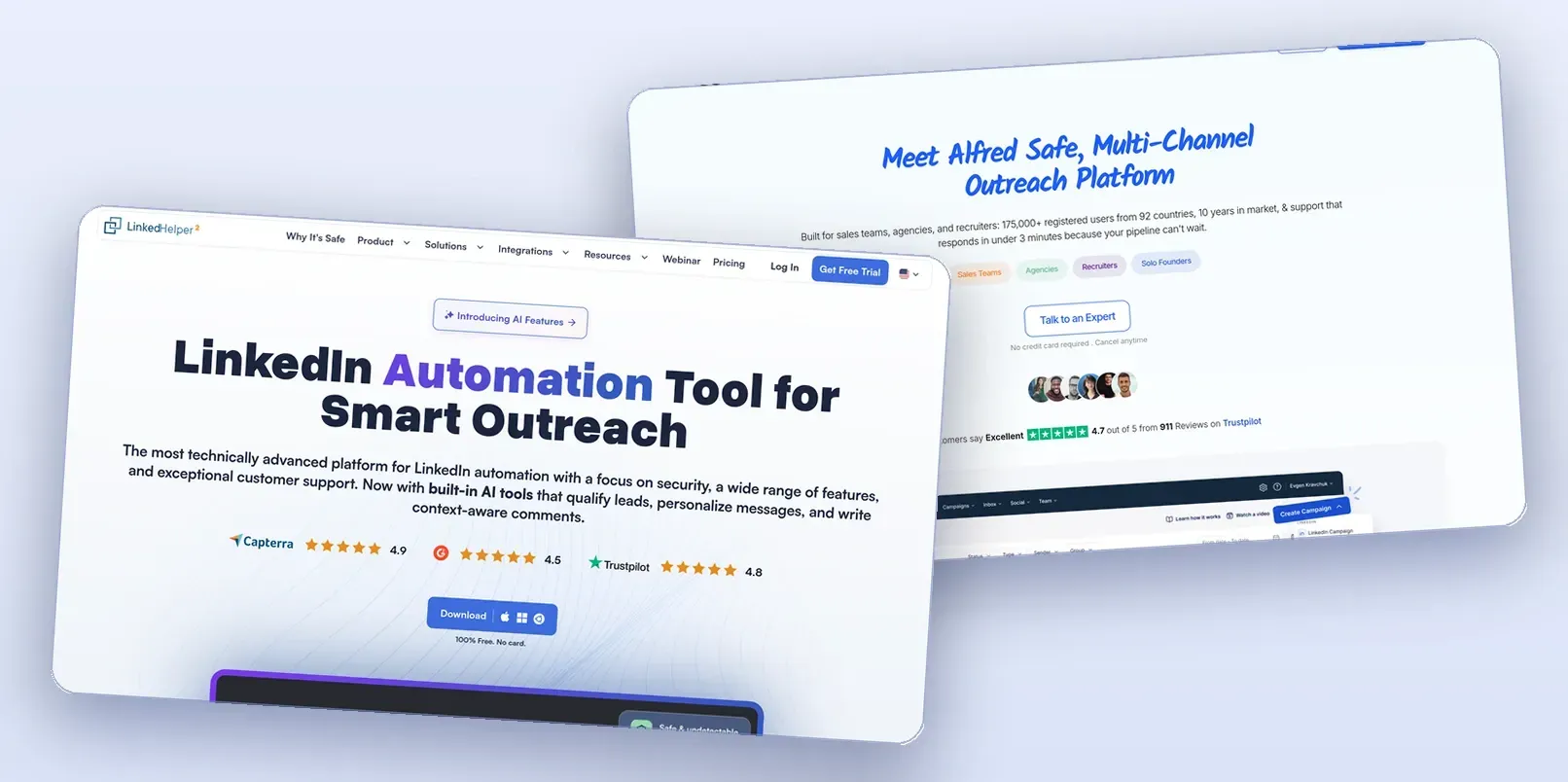 Linked Helper vs Meet Alfred in 2026: Price, Safety and Features Compared