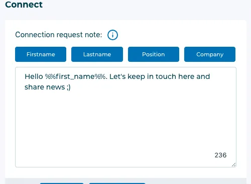 Capture d’écran de la fenêtre de création d’un message dans Octopus.