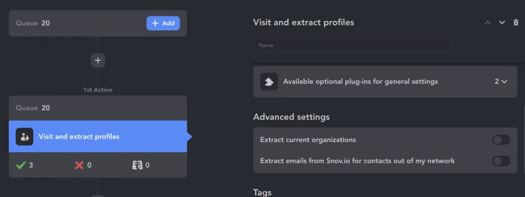 Linked Helper permite analizar páginas de empresa, no solo perfiles individuales, como alternativa a PhantomBuster