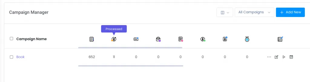 Screenshot der Kampagnen und Listen in We-Connect