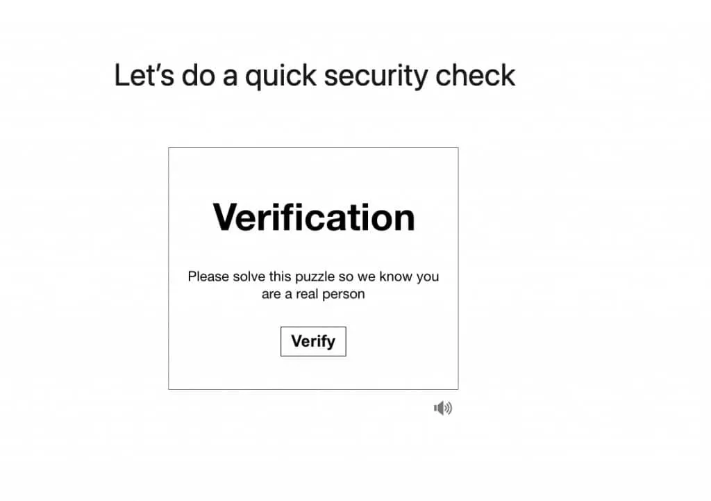 Nachricht zur Bestätigung, dass die CAPTCHA-Verifizierung erfolgreich abgeschlossen wurde